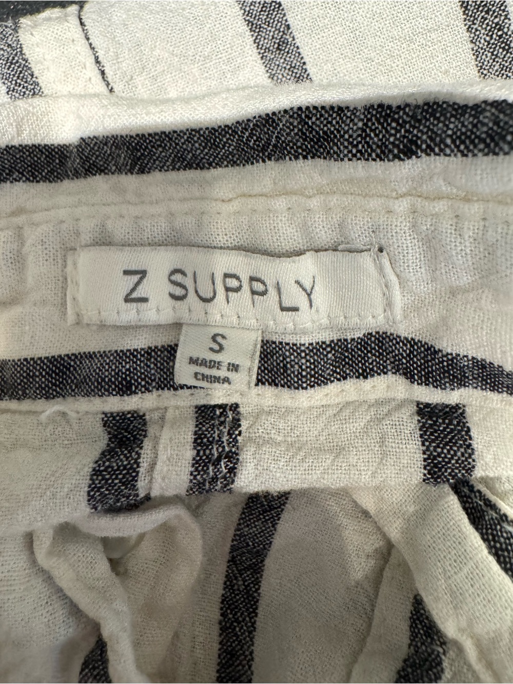 Perfect Linen Striped Button-Up Top - Picture 8 of 10